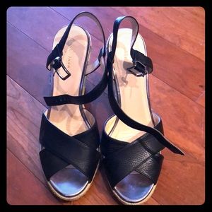Cole Haan Black Wedges sz 9.5